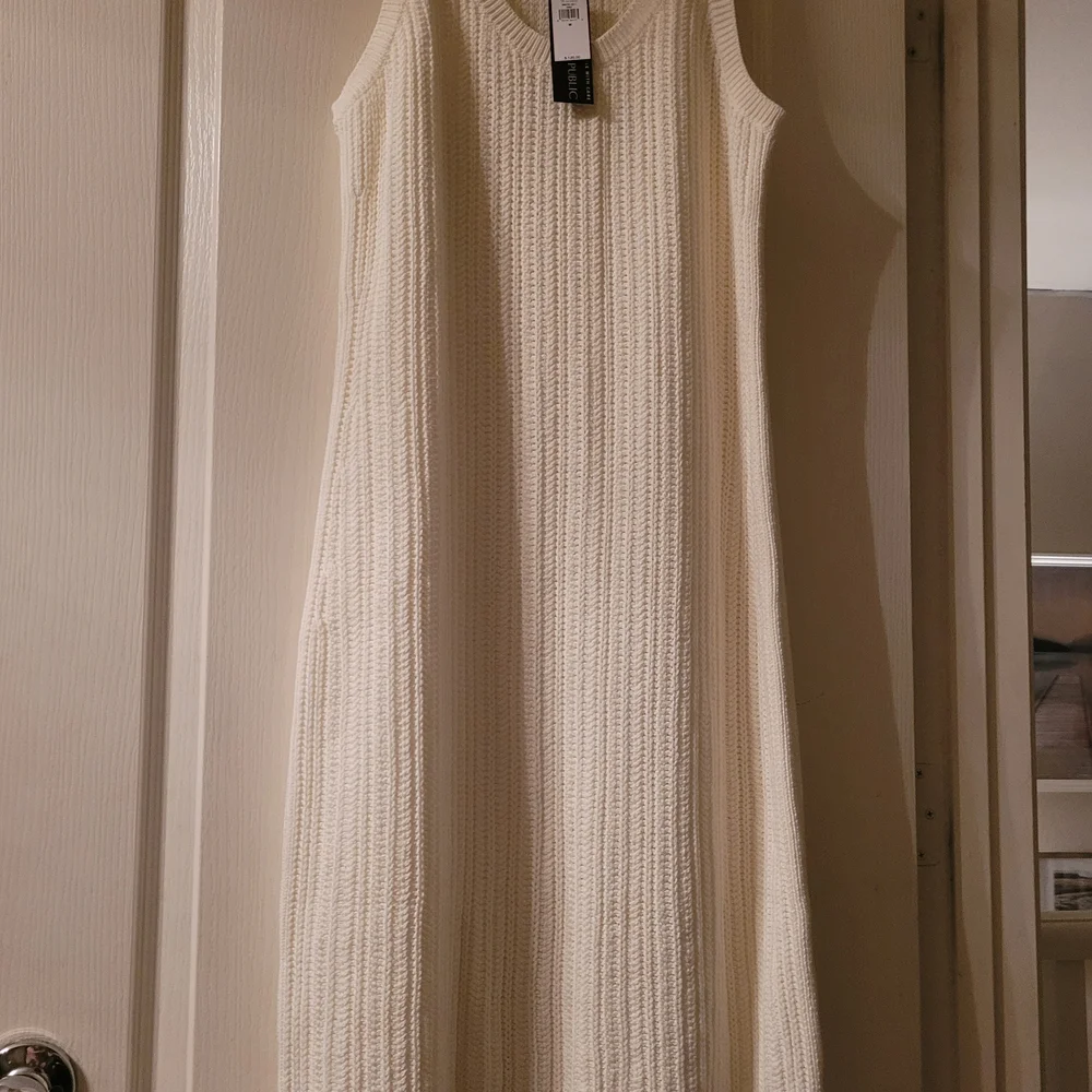Banana Republic Cream Midi Dress - Picture 3 of 3